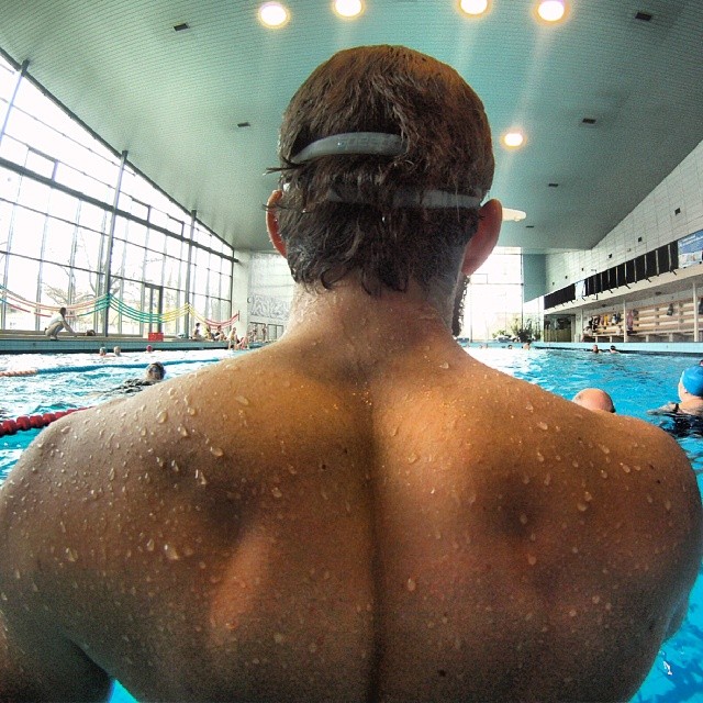 Fotka od Ferdika. 92/366: Let's do some #swimming! #swim, #pool, #swimtraining, #freestylestroke, #freestyleswimming, #crawl, #workinghard, #bestoftheday, #gopro, #goprohero