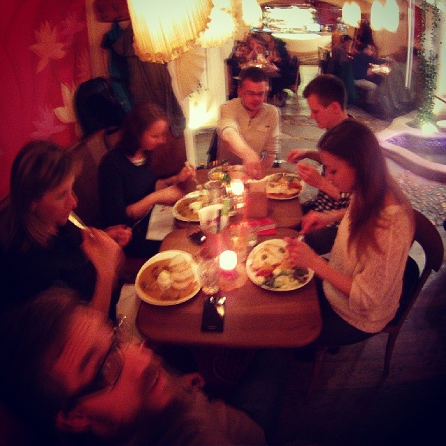 Fotka od Ferdika. 118/366: This is #Maitrea - one of the best #vegetarian #restaurant in #Prague. Enjoying evening with family. #gopro, #goprohero, #bestoftheday