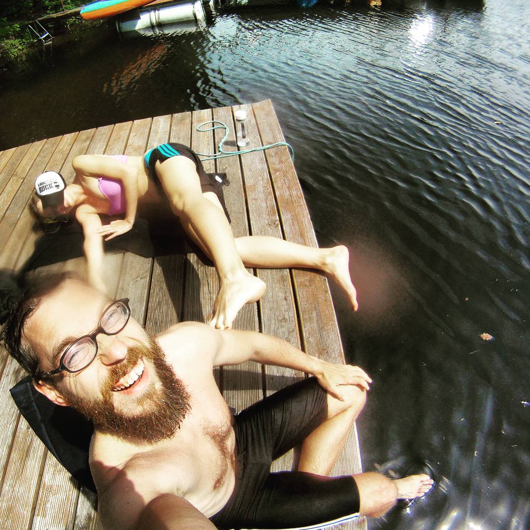 Fotka od Ferdika. 157/366: All day in #Slapy on the dock! #sun, #sunnyday, #swim, #swimming, #gopro, #goprohero, #bestoftheday, #picoftheday, #photooftheday