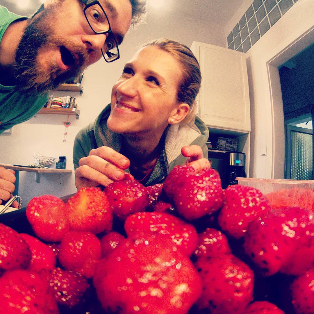 Fotka od Ferdika. 170/366: #Strawberries season is here. #strawberrydumpling, #strawberriesjam, #marmelade, #organic, #superfood, #natural, #homemade, #farmersmarket, #bestoftheday, #photooftheday, #pictureoftheday, #gopro, #goprohero