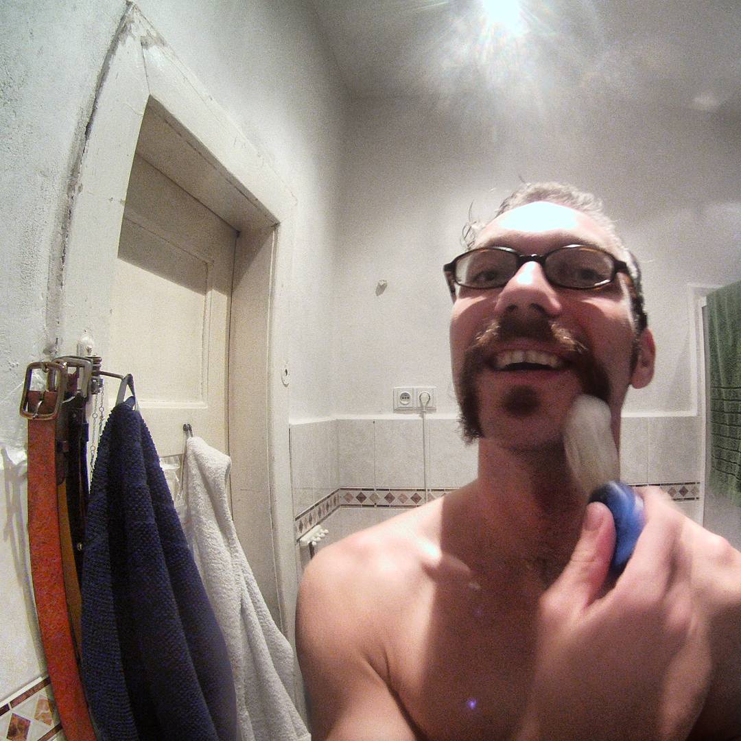 Fotka od Ferdika. 307/366: Its #Movember time! Unfortunately, according to the Movember #manifesto complete #moustache region must be completely #shaved. It has its benefits: I am about 1kg lighter:-) #mo, #mobrother, #movembertime, #november, #gopro, #goprohero, #movember2016, #movember2016👨🏻